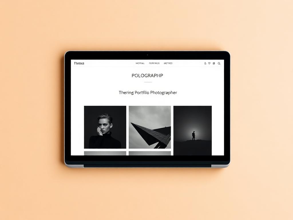 Exemplo de onepage para Fotógrafo